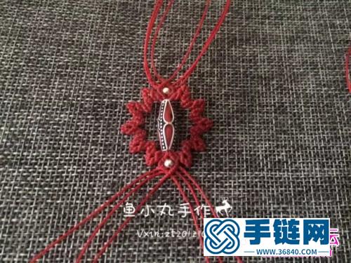 绳编纯银景泰蓝民族风手链的详细编制图解