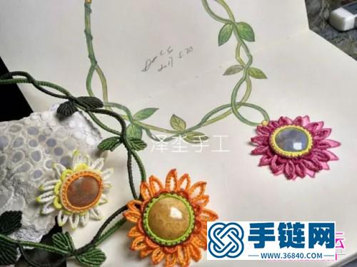 绳编生如夏花手工项链的详细绳编教程