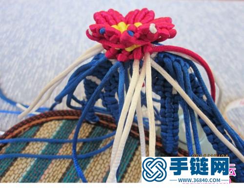 绳编碧桃花拖鞋的详细制作教程