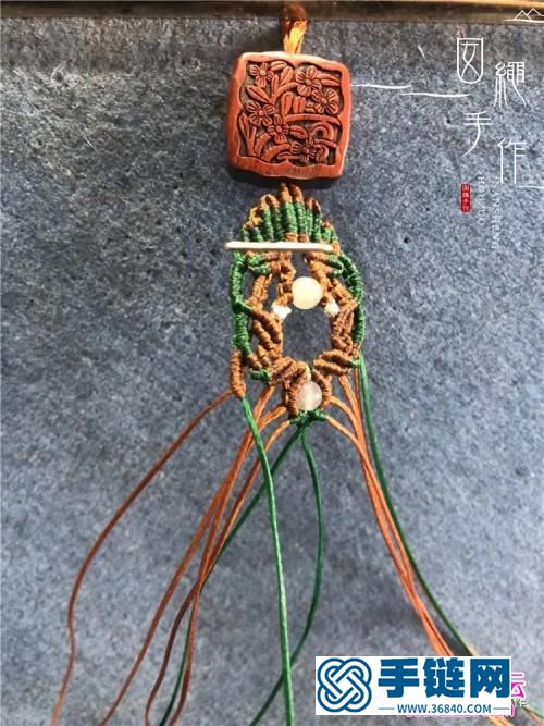 绳编扁蜡檀木手绳的详细编制教程