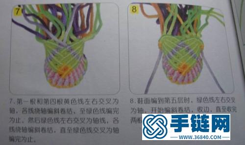 手工中国结编织金莲鞋图解，中国结编蝴蝶鞋过程视频