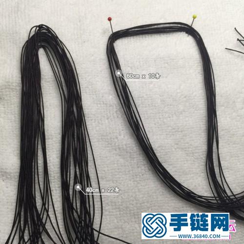 绳编macrame手机挂饰捕梦树环的详细缝制教程