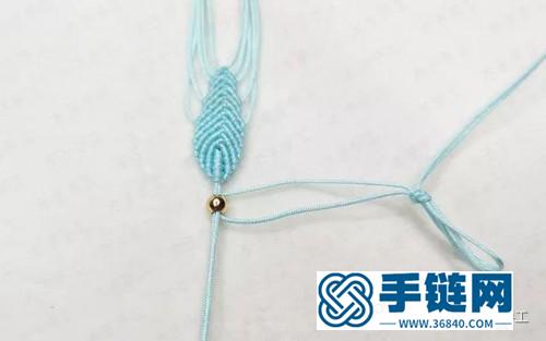 绳编蝴蝶结耳线的详细制作教程