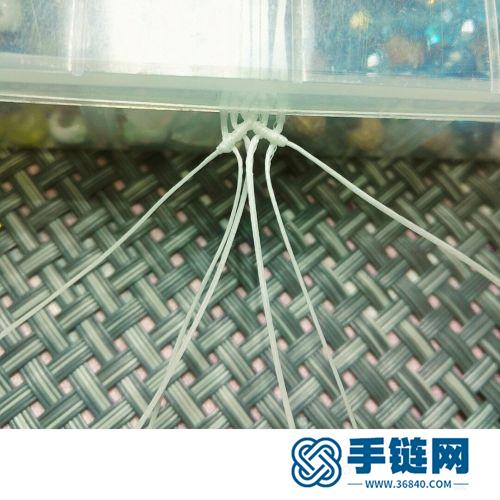 中国结双色竹节手链的详细制作图解