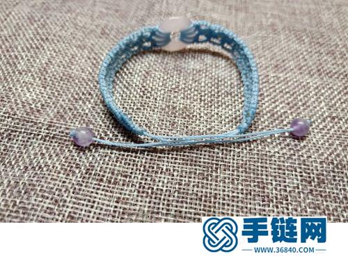 中国结蜡线平安扣手绳的详细制作图解