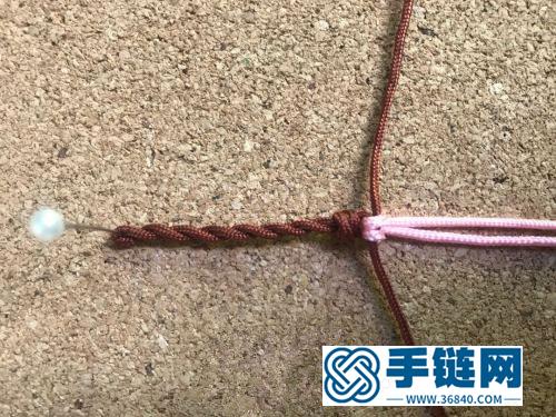 玉线桃花手链的详细编制方法