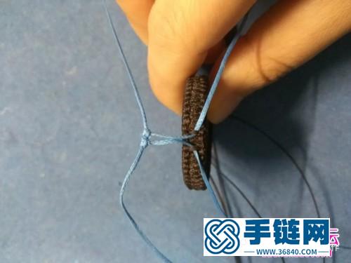 绳编拉长石时间瓶项链吊坠的制作图解