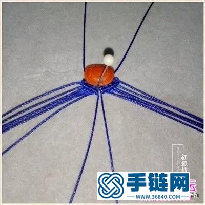 绳编南红富甲手绳的详细制作图解