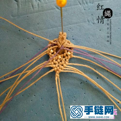花式扣头吊坠绳的详细制作教程