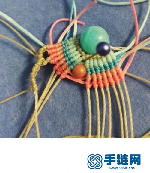 中国结天河石蔷薇森女风格手环的详细制作图解