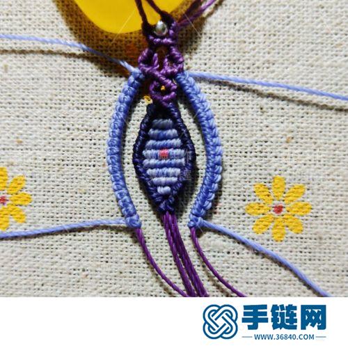 中国结圆蜡银珠蜜蜡项链绳的详细编制方法