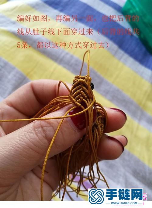 绳编立体小青蛙的详细编制教程