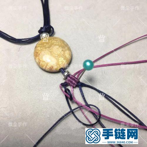 中国结扁蜡珊瑚玉珠手链的详细编制方法