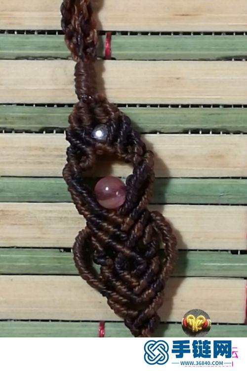 绳编八面玲珑包石项链吊坠的详细制作图解
