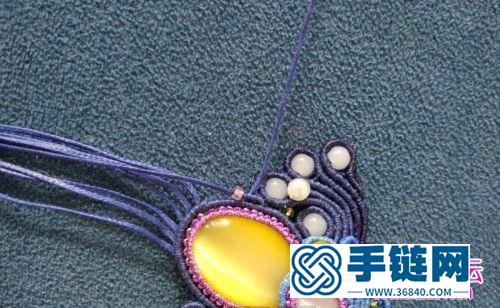 绳编飞翔的小鸟挂饰的详细制作图解