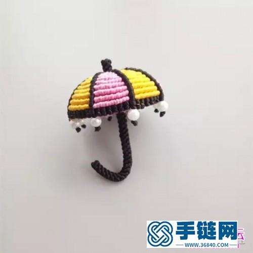 玉线编绳雨伞的制作图解