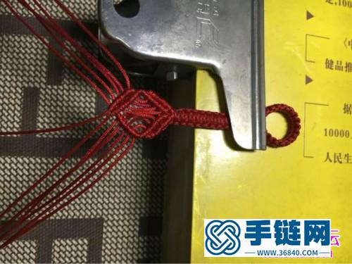 中国结编织七星珠红玛瑙手链教程