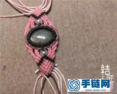 中国结编织包石戒指方法图解