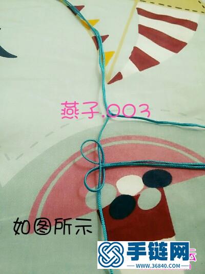 中国结制作的漂亮的镂空手链的方法图片