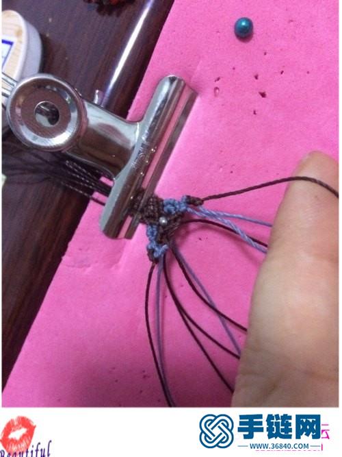 南美蜡线斜卷结吊坠的制作方法