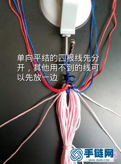 绳编简易版盘龙柱挂饰的编制图解