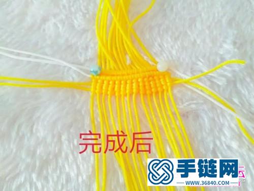 玉线美人扇的编织步骤图