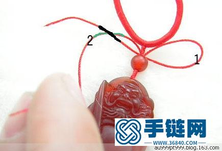 玉坠挂绳打结方法图（详细步骤）