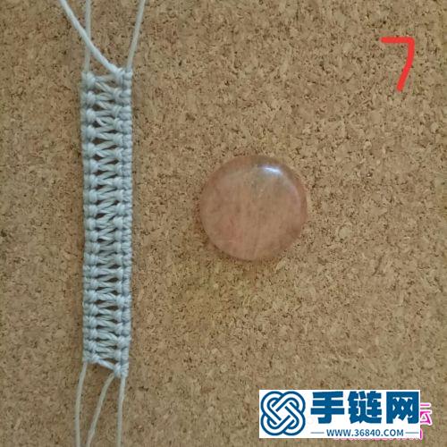 蜡线包西瓜晶手绳的制作方法
