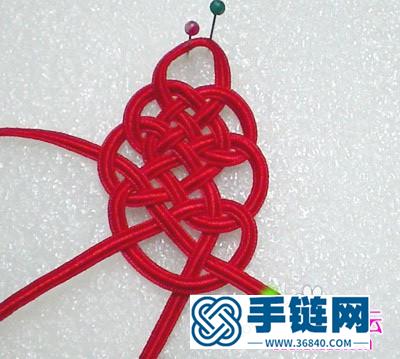 中国结编结的梅花结发簪发饰教程