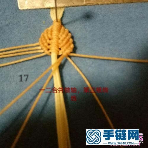 蜡线叶想连手链的详细编制教程