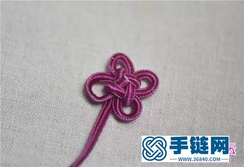 绳编唯美中国风编织耳环的方法