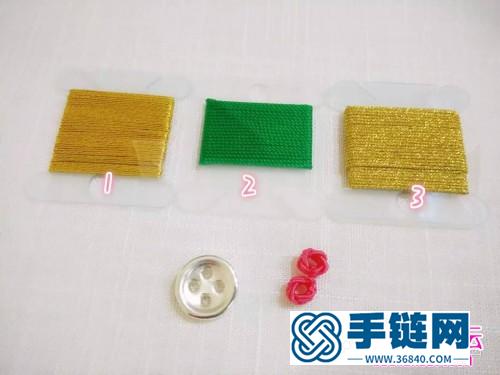 匹诺曹纽扣手链的编织