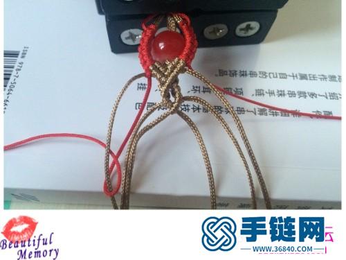 玉线水晶珠手绳的详细制作教程