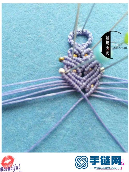 串珠腊线手绳的制作方法