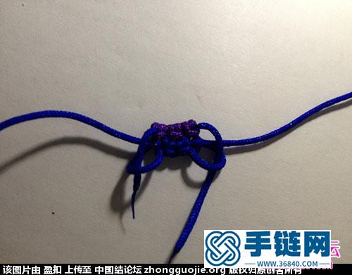 中国结制作彩虹耳环的方法图解