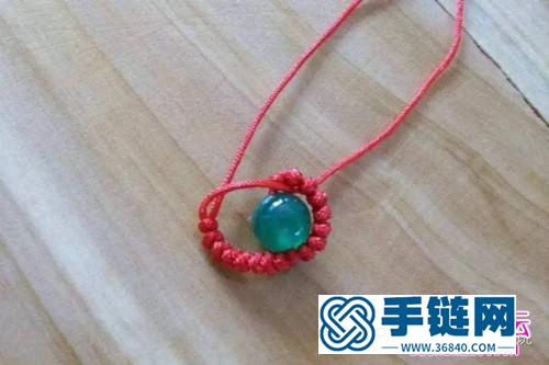 中国结编织玛瑙戒指的方法教程