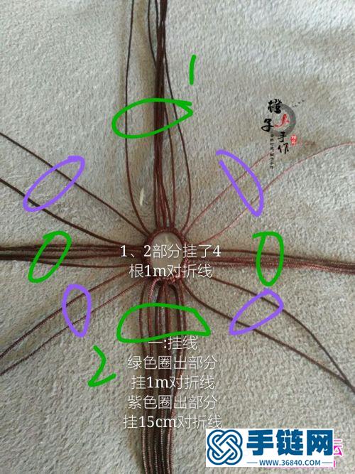 玉线包石手环的制作方法