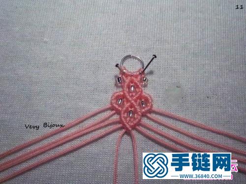 中国结编织耳饰发簪两用饰品教程