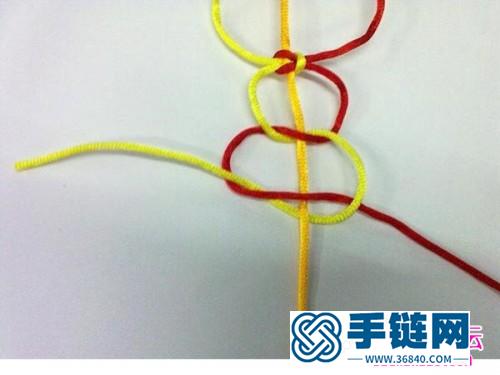 中国结心形双心结的制作图解