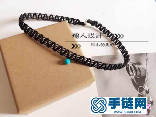 中国结编织锁骨项链的方法图解