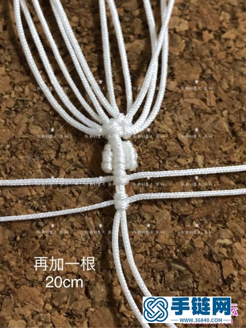 圣诞雪花阶梯小挂件饰品的详细制作图解