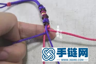 中国结编织四股辫的方法图解