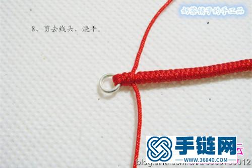 绳和珠子制作平安如意手链的方法