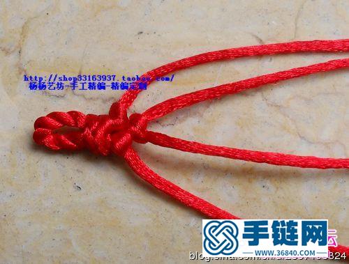 男士简约款本命年红绳手链的编织