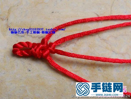男士简约款本命年红绳手链的编织