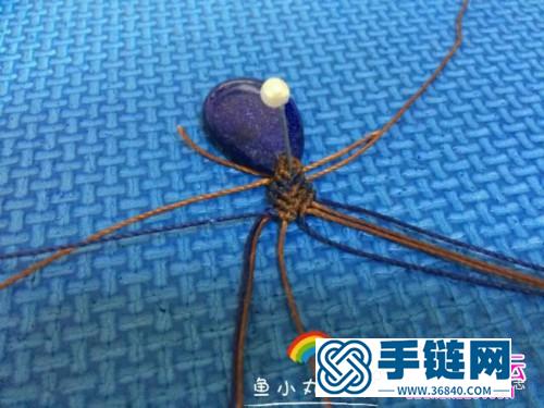 绳编挂石吊坠项链的详细编制教程