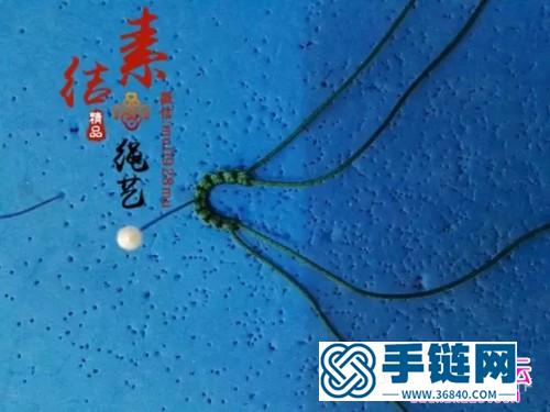 中国结编织树叶手绳教程