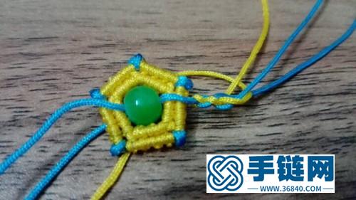 中国结编织双层五角手绳教程
