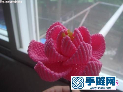 中国结编织莲花的方法图解