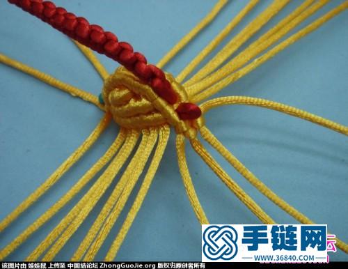 中国结编织鸳鸯的方法图解（二种不同的尾巴）